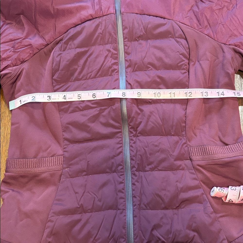 Lululemon Athletica Maroon Hooded Puffer Jacket - Picture 9 of 9